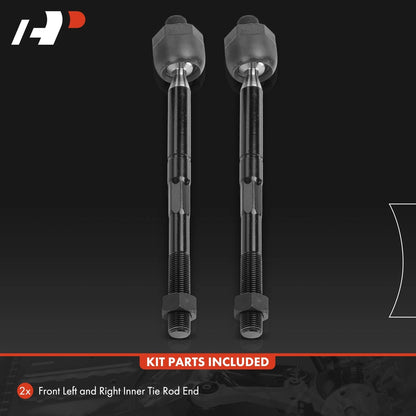 2X Front Inner Tie Rod Ends for Buick LaCrosse (2010–2012) Cadillac XTS