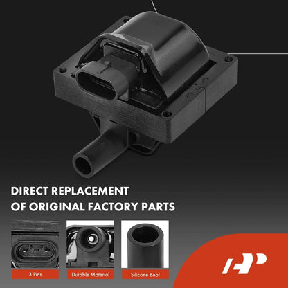 1x Ignition Coil & 8x Iridium Spark Plugs for Chevy Impala (2000–2020)