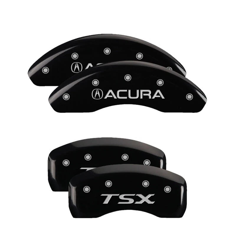 Caliper Covers Gloss Black Set of 4 for 2004–2008 Acura TSX by MGP