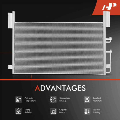 A/C Condenser with Receiver Drier for Western Star 4800SB 2012–2015