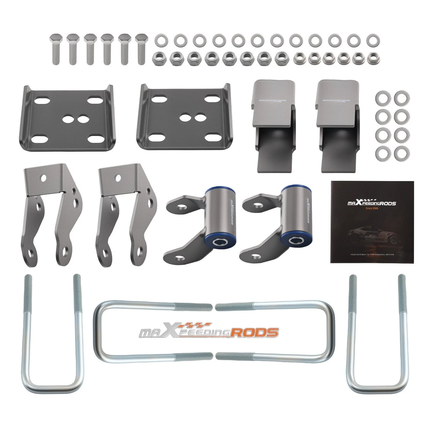 5" Flip Lowering Kit Rear for Ford F-150 2WD (2004–2014) Axle Drop Hardware