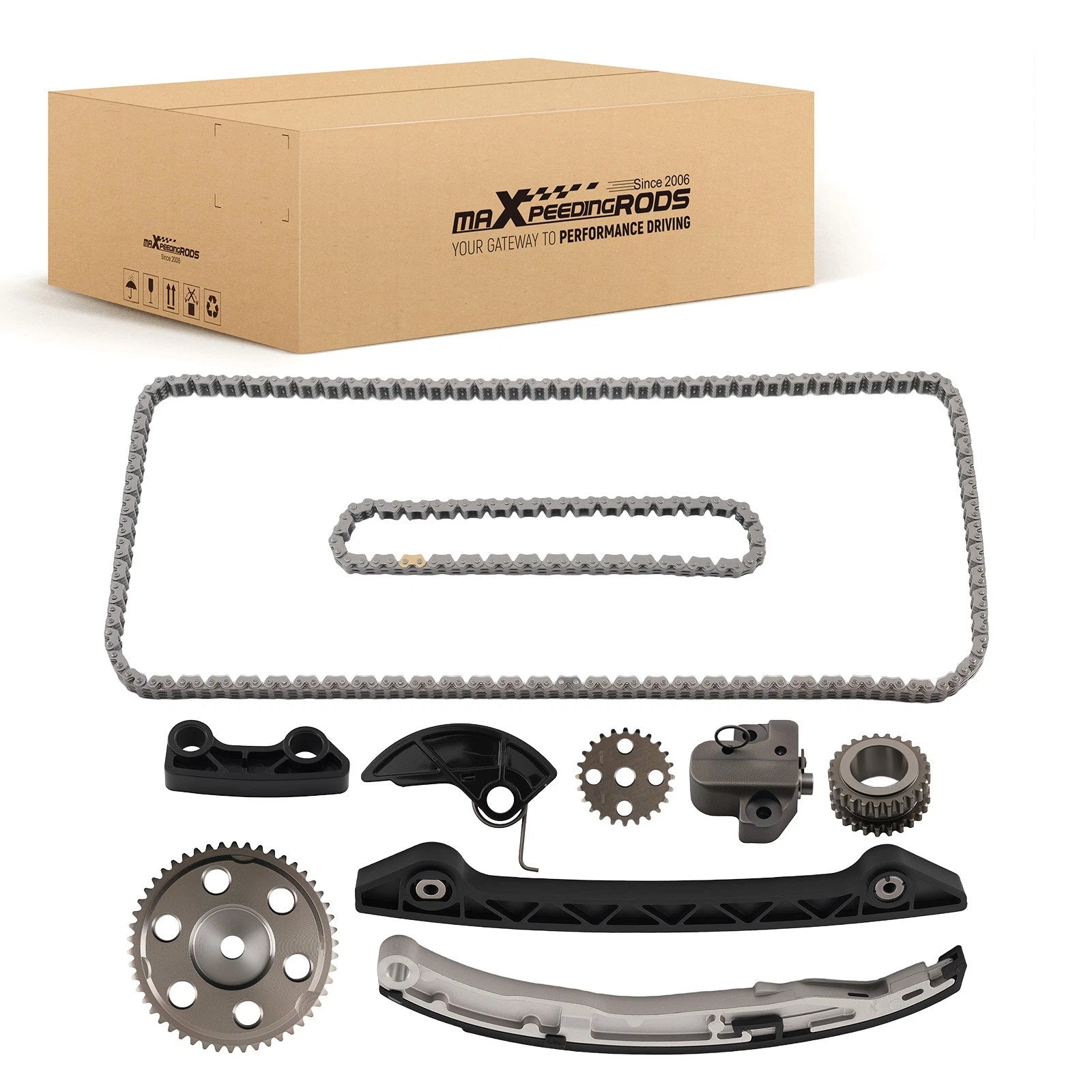 Engine Timing Chain Kit for Mazda 3 6 (2003–2007) 2.3L 16V Front Steel