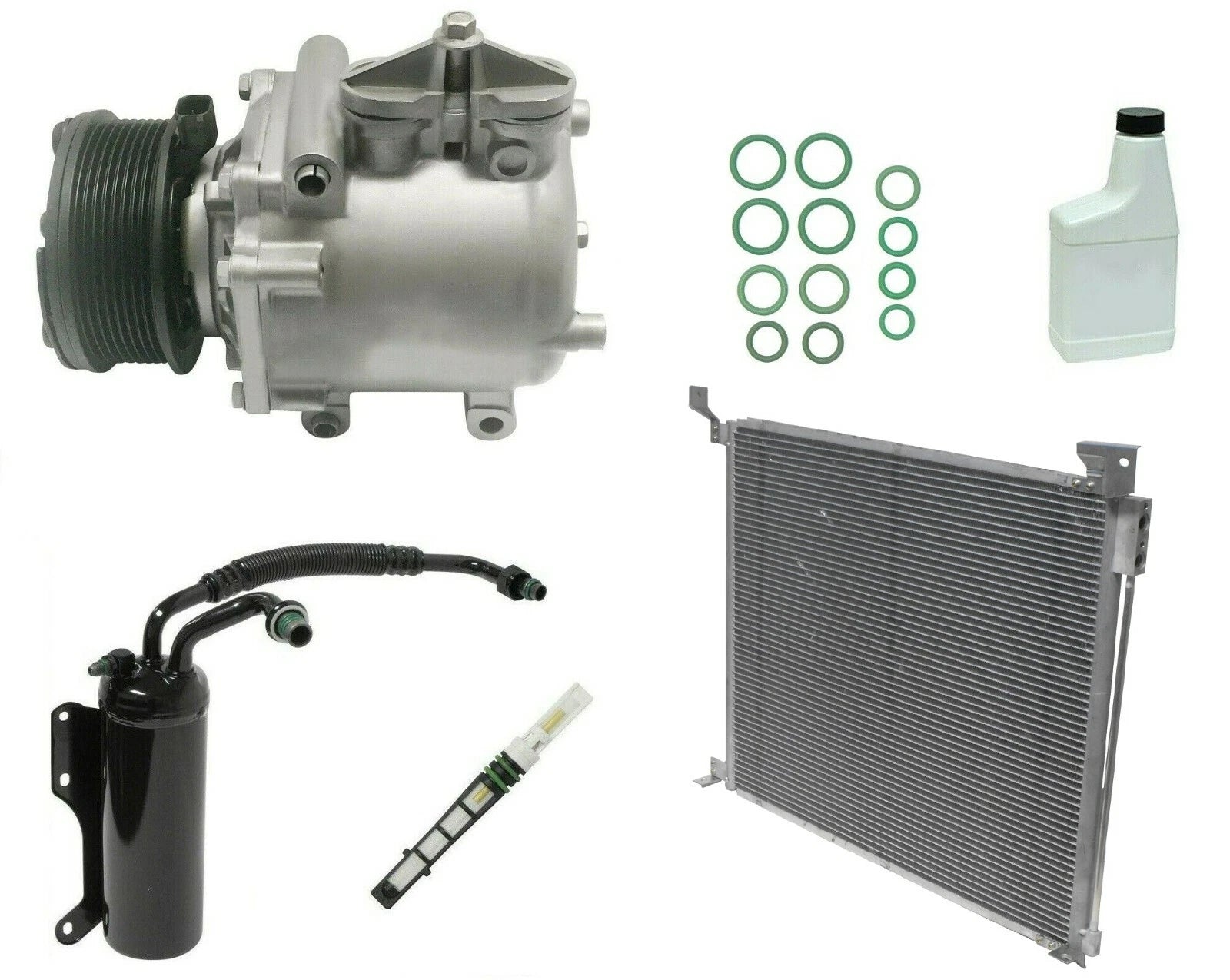 AC Compressor Kit Replacement with Condenser for Dodge Journey (2011–2016)