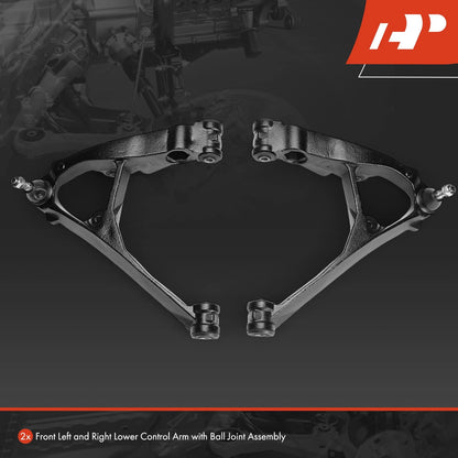 2X Front Lower Control Arm with Ball Joint for Chevy Silverado 1500 (2007–2018)
