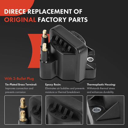 3X Ignition Coils & 6X Iridium Spark Plugs for Chevy Buick