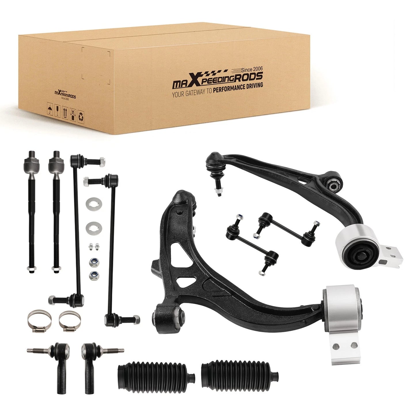 12x Front Suspension Lower Control Arms Set for Ford Explorer (2011–2016)