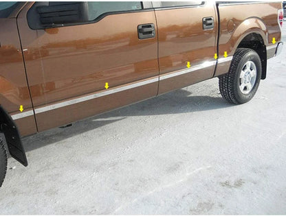12p Luxury FX Chrome 1 1/2' Molding Insert (w/o Flares) for 2004-2008 Ford F150
