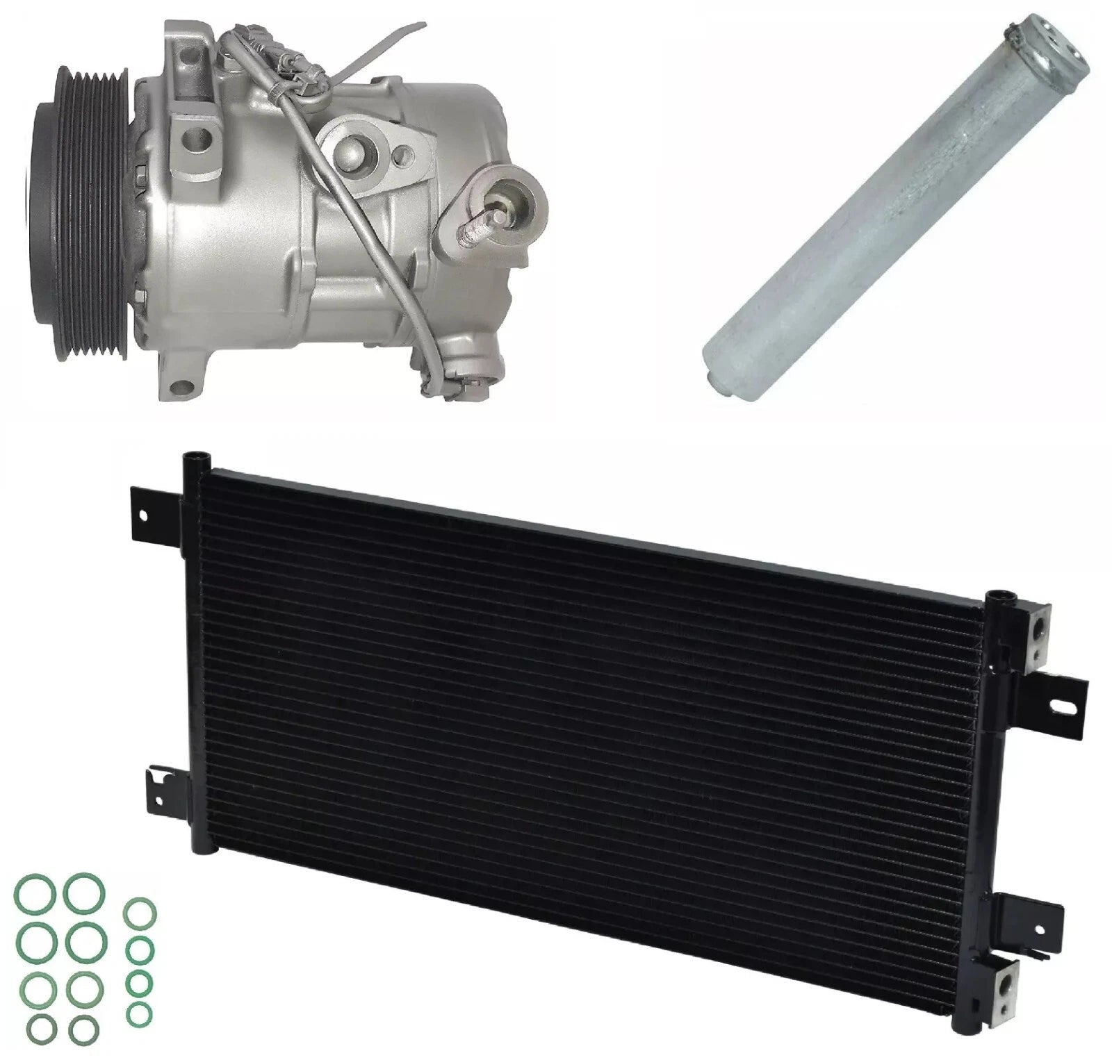 AC Compressor Kit With Condenser for Jeep Compass 2.4L (2010–2015)