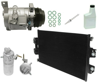 AC Compressor and Condenser Kit Replacement for Nissan D041 (GG377) (2005–2015)
