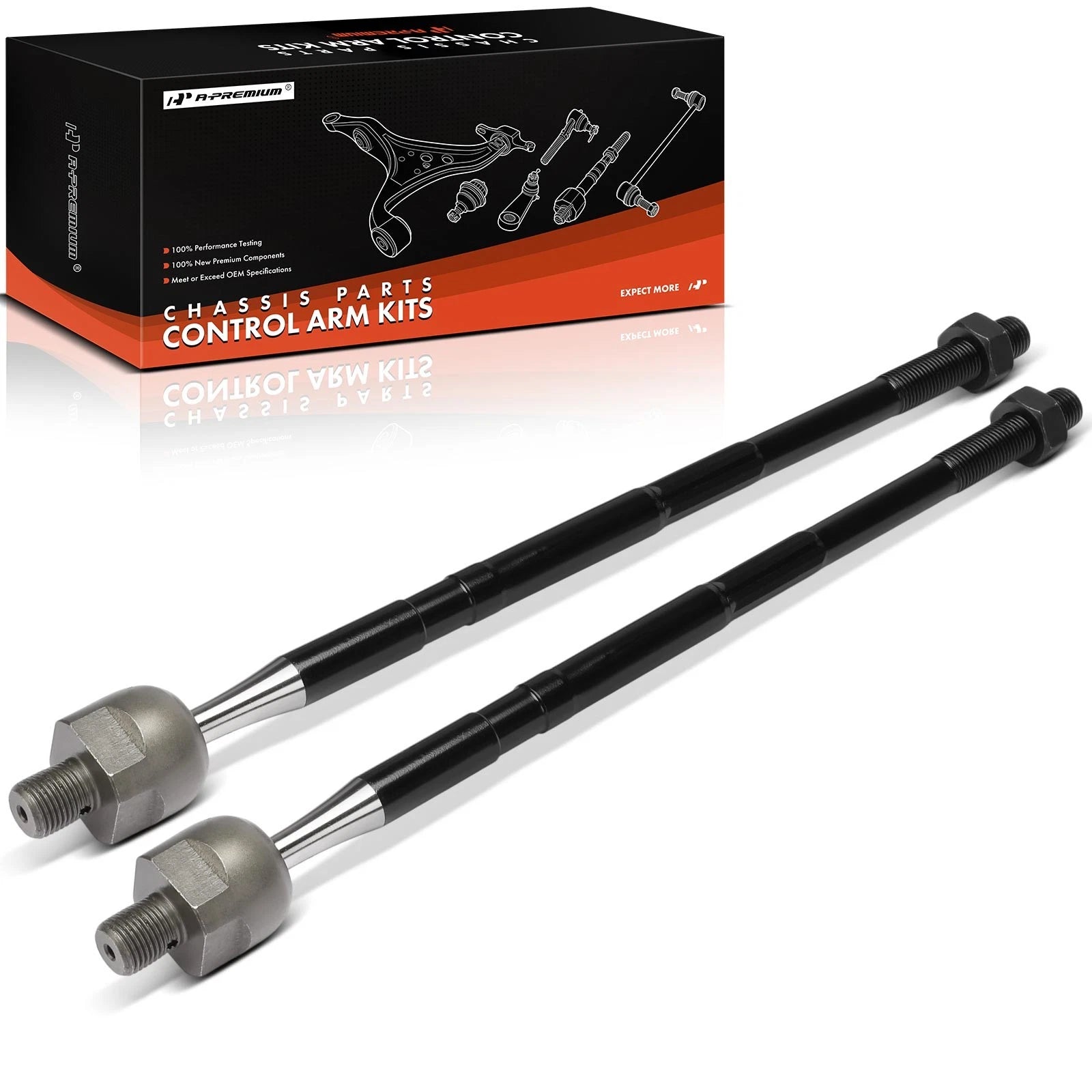2X Front Inner Tie Rod Ends for Chevrolet Trax (2013–2022)