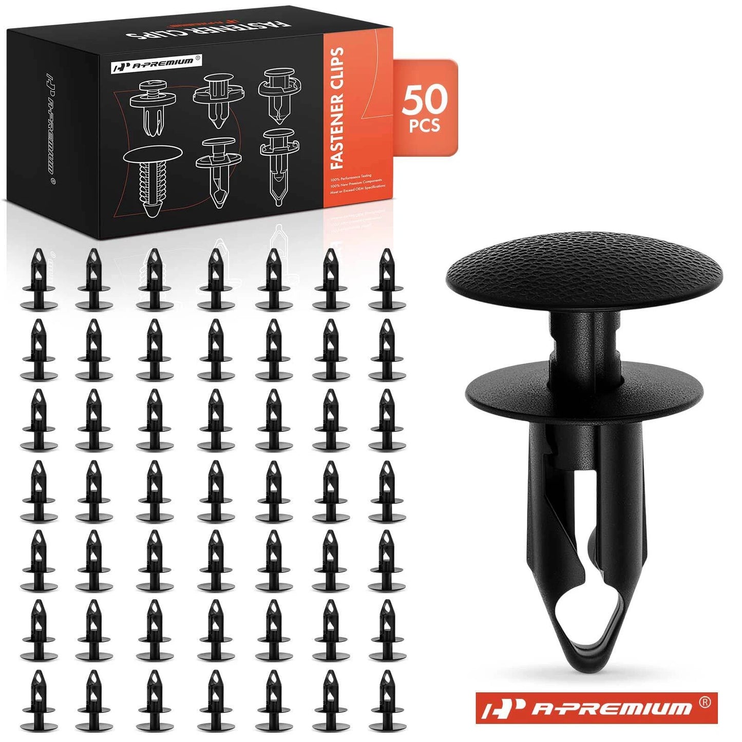 50Pcs Push-Type Rear Bumper Cover Clips for Chevy