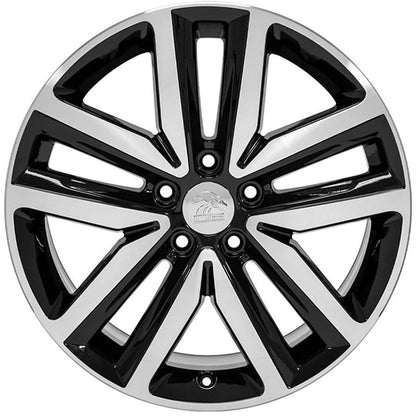 18 Inch Machined Black Wheel Replacement for Volkswagen EOS (2007–2023)