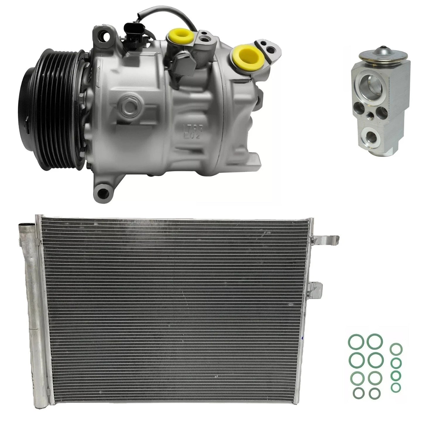 AC Compressor Kit with Condenser for BMW X5 4.4L V8 Turbo (2020–2021)