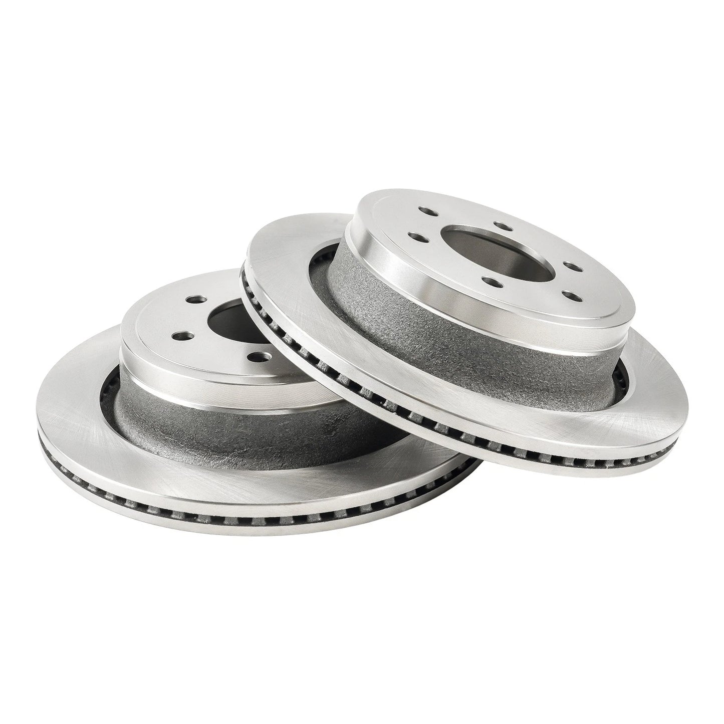 2X Vented Rear Disc Brake Rotors for 2012-2018 Ford F-150 (6-Lug)