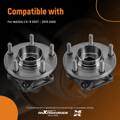 Complete Rear Wheel Hub Assembly Pair for Mazda CX-9 (2007–2015) AWD