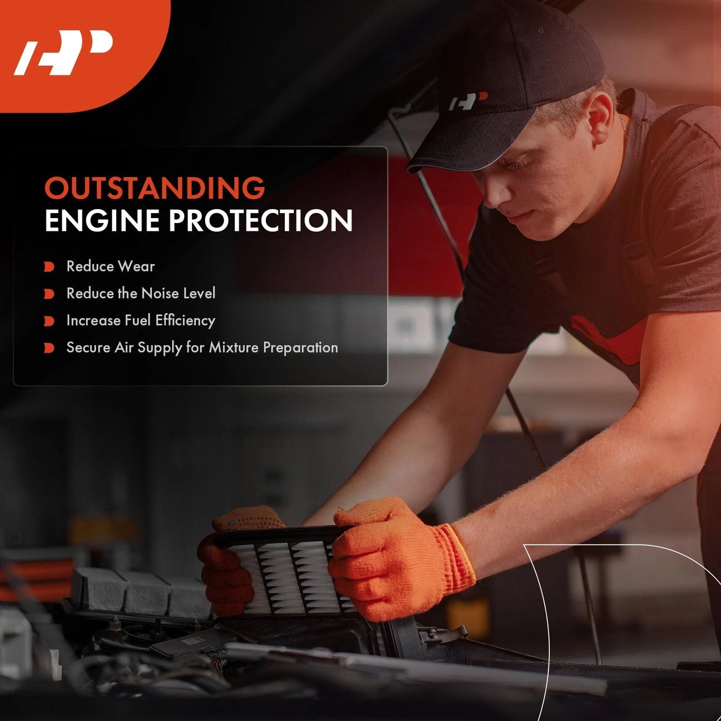 2X Engine Air Filter for Mercedes-Benz Sprinter NCV3 1500 2020–2022