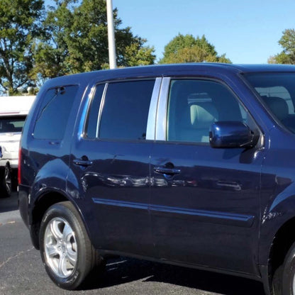 6Pc Chrome Pillar Post Covers Replacement for Honda Pilot (2009–2015)