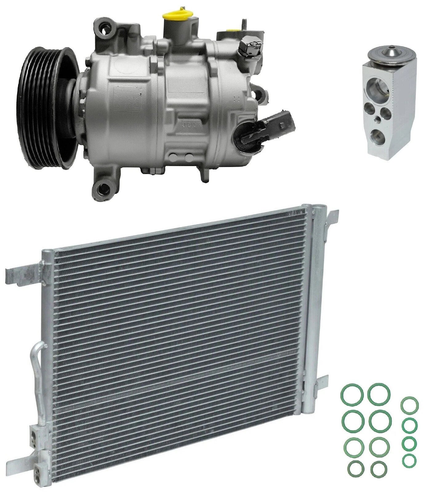 AC Compressor Kit With Condenser for Volkswagen GTI 2.0L (2017–2019)