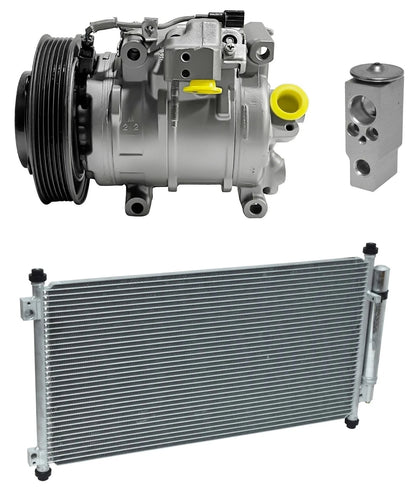 AC Compressor Kit With Condenser for Honda Crosstour 3.5L (2015–2015)