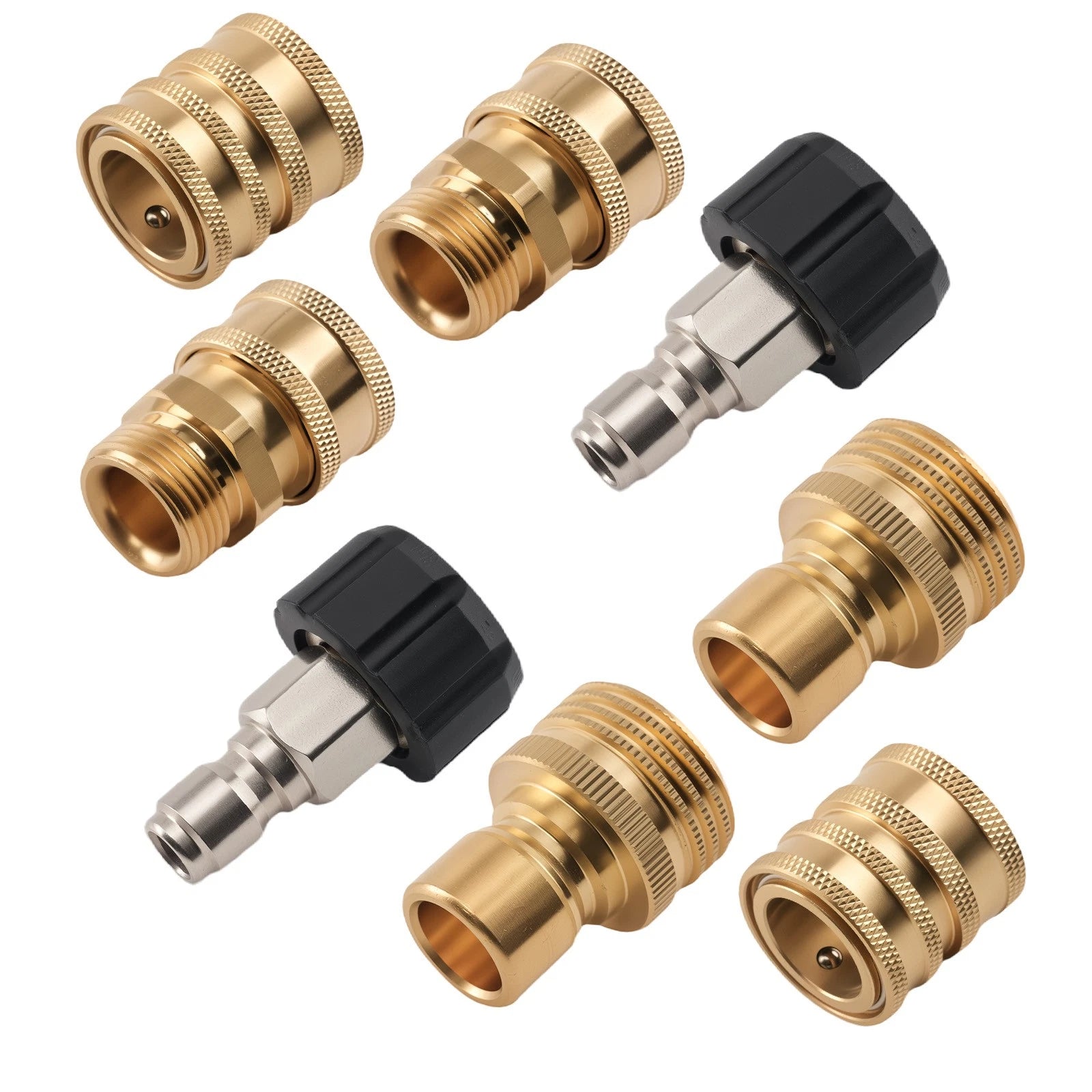Brass M22 14mm Adapter for Pressure Washer Quick Connect Fittings (8pc)