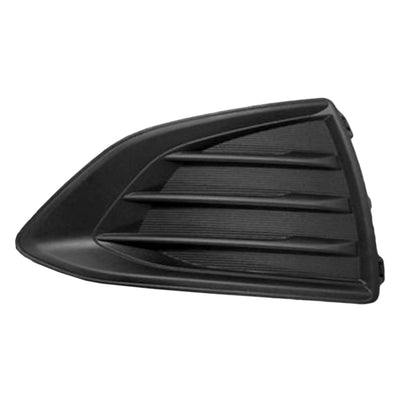 Replacement Black Textured Polypropylene Front Driver Lower Bumper Cover Grille