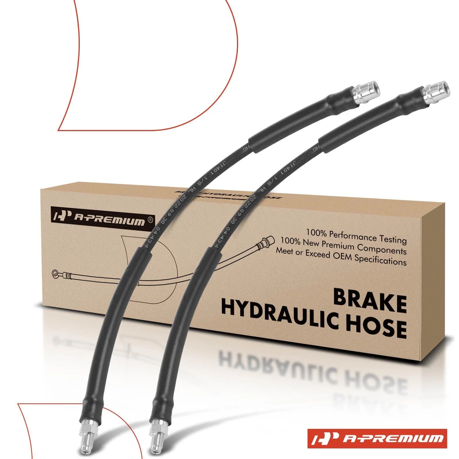 2X Front Brake Hydraulic Hose for Mercedes-Benz SL550 SL65 AMG (2002–2011)