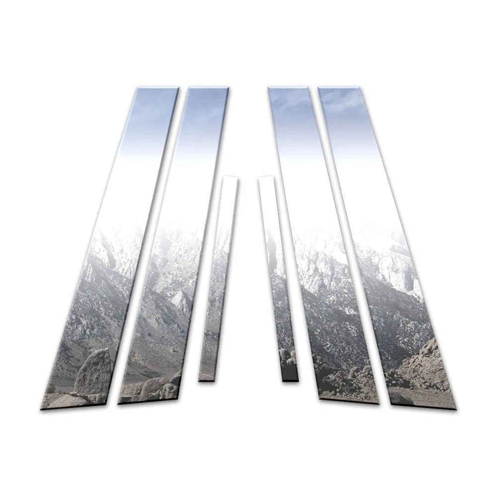 6Pc Chrome Pillar Post Covers Replacement for Honda Insight (2010–2014)
