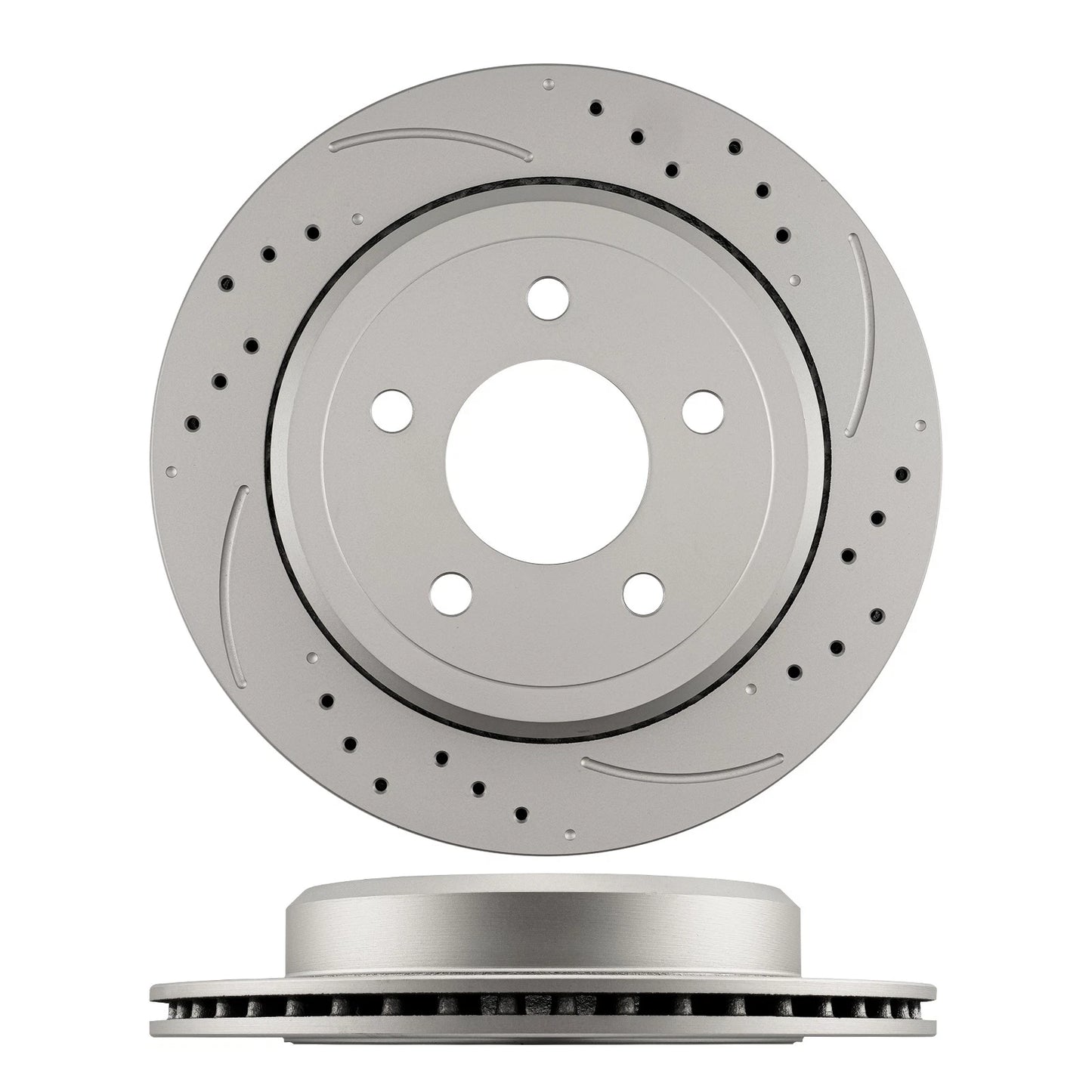 2x Rear Drilled Slotted Vented Rotors for Mercury Grand Marquis (2003–2011)