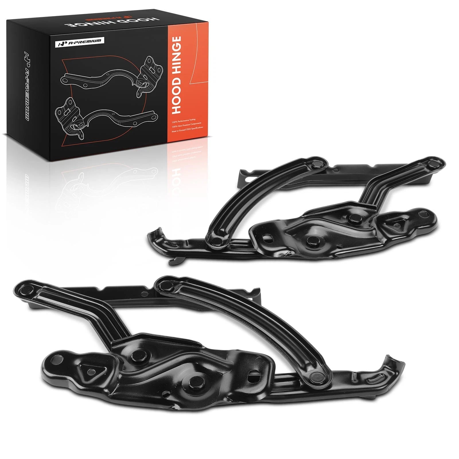 2X Hood Hinge for Chevrolet Malibu, Impala, Chevy II, Oldsmobile 