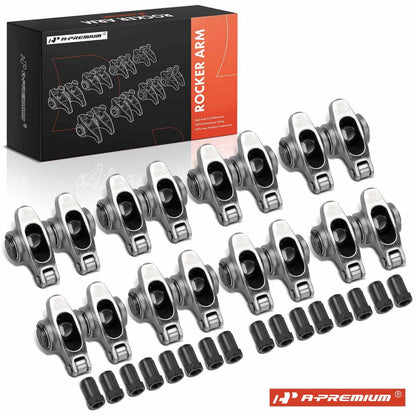 16Pcs Roller Rocker Arms for Chevy SBC 350 (1969–1995) 1.5 Ratio