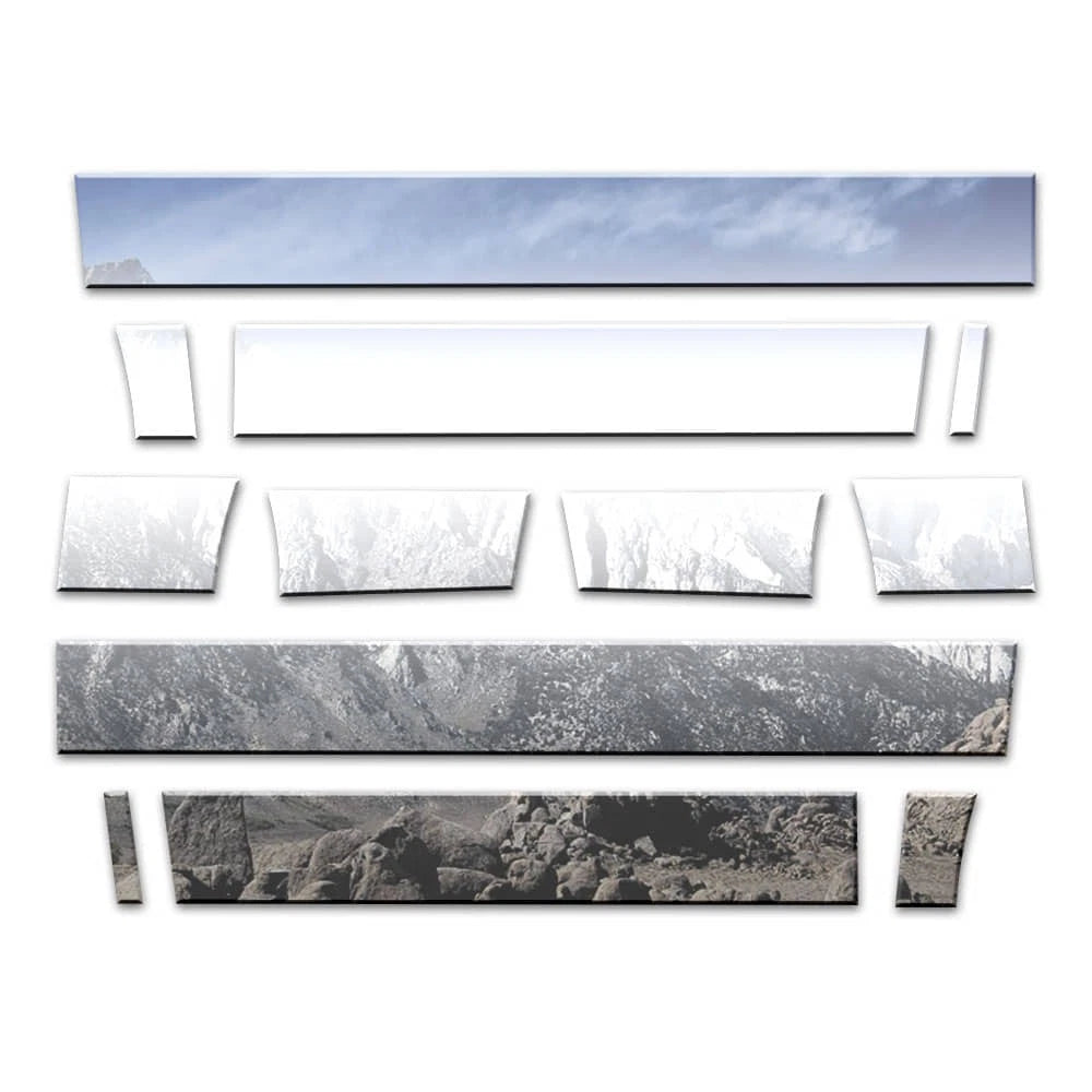 Chrome Rocker Panel Set with Flares for Ford F150 Platinum (2009–2014)