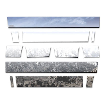 Chrome Rocker Panel Set with Flares for Ford F150 Platinum (2009–2014)