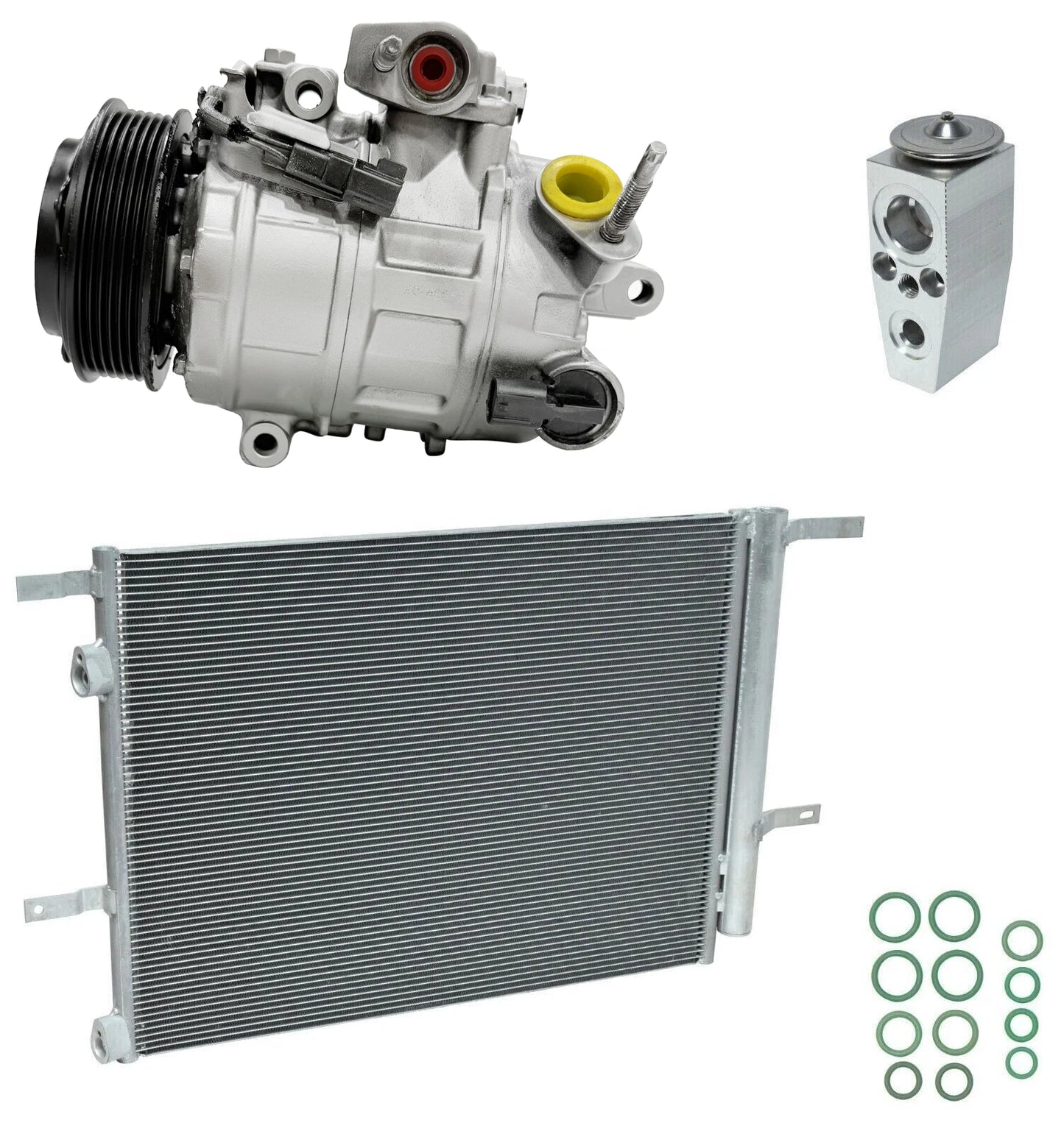 A/C Compressor Kit Replacement with Condenser for Lincoln MKZ 3.7L (2016–2016)