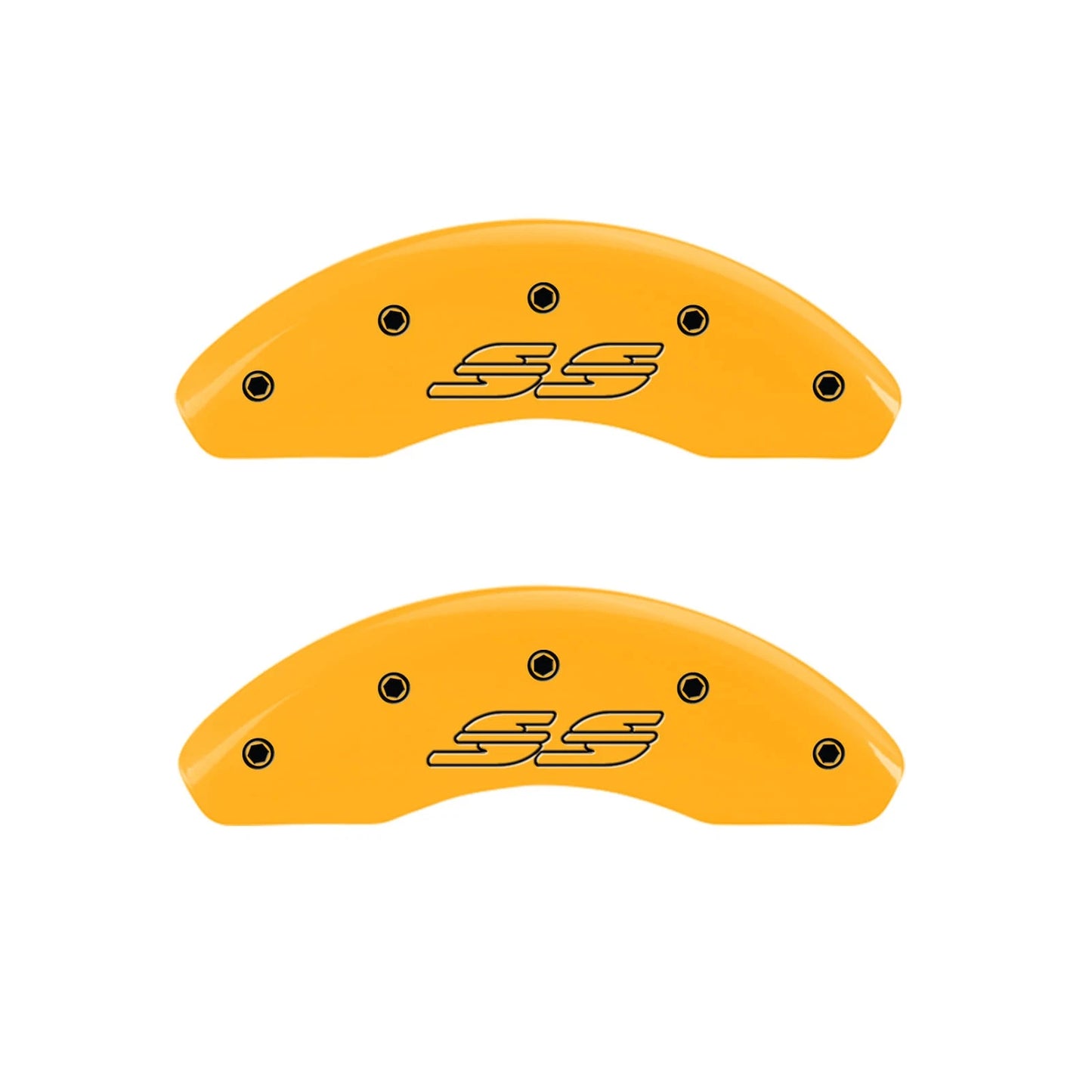 Front and Rear Yellow SS Caliper Covers for 2000–2005 Chevy Impala