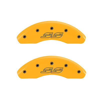 Front and Rear Yellow SS Caliper Covers for 2000–2005 Chevy Impala