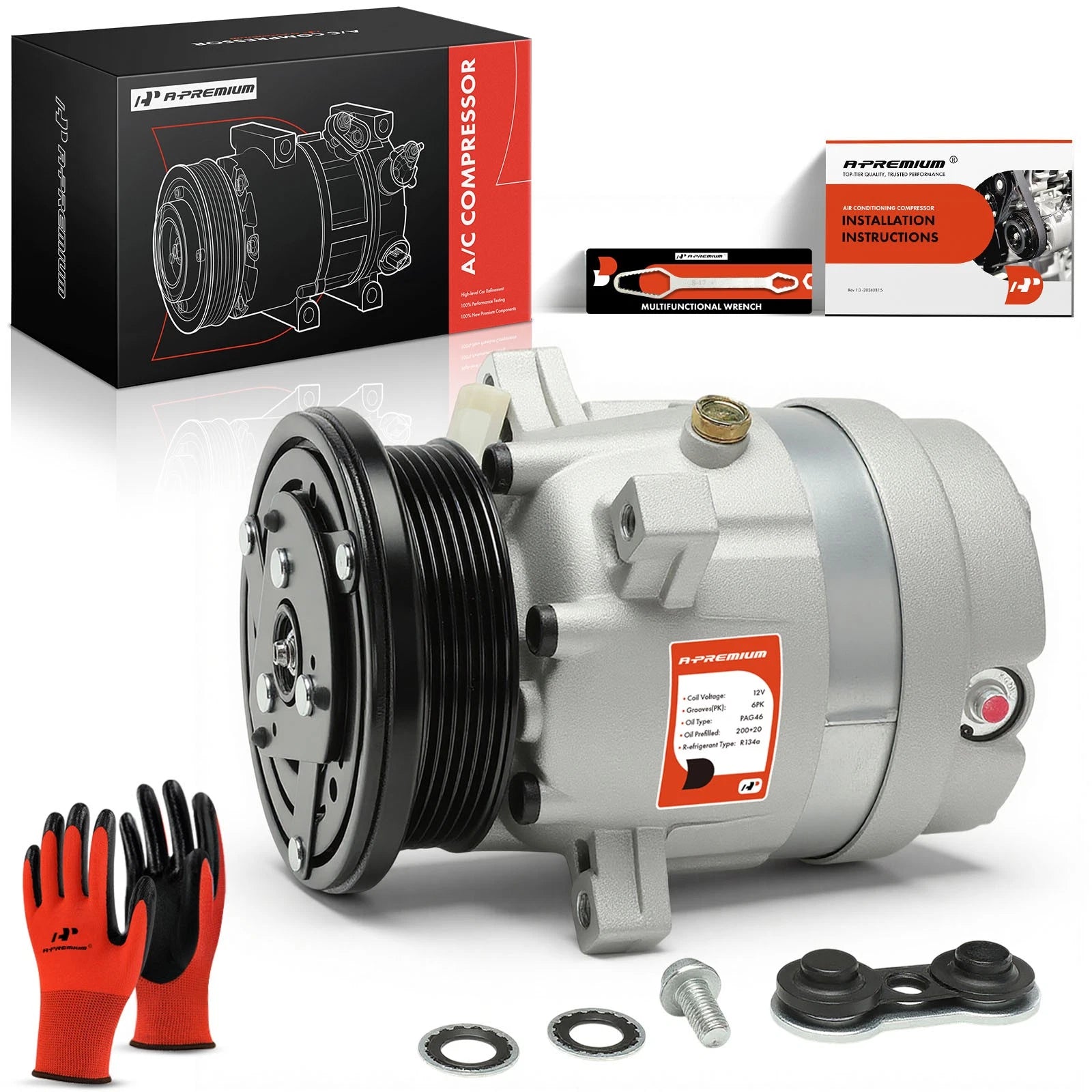 AC Compressor with Clutch for Buick Regal (1994–1995)