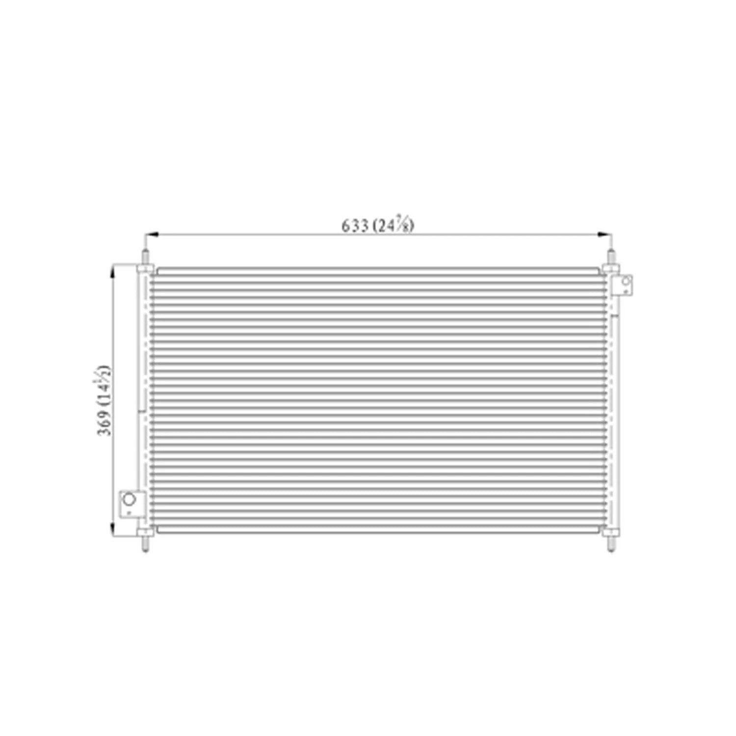 Replacement A/C Condenser Repair Part For 1998-2002 Honda Accord Coupe