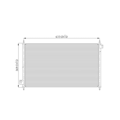 Replacement A/C Condenser Repair Part For 1998-2002 Honda Accord Coupe