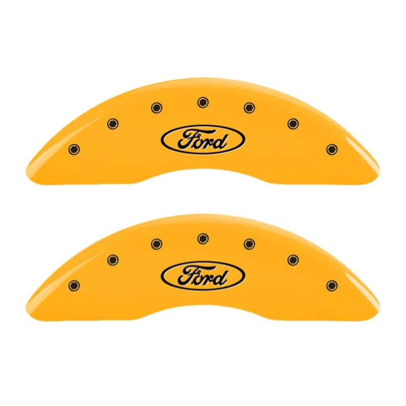 Caliper Covers Set of 4 Yellow for Ford F-250 Super Duty (2023–2025)