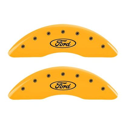 Caliper Covers Set of 4 Yellow for Ford F-250 Super Duty (2023–2025)