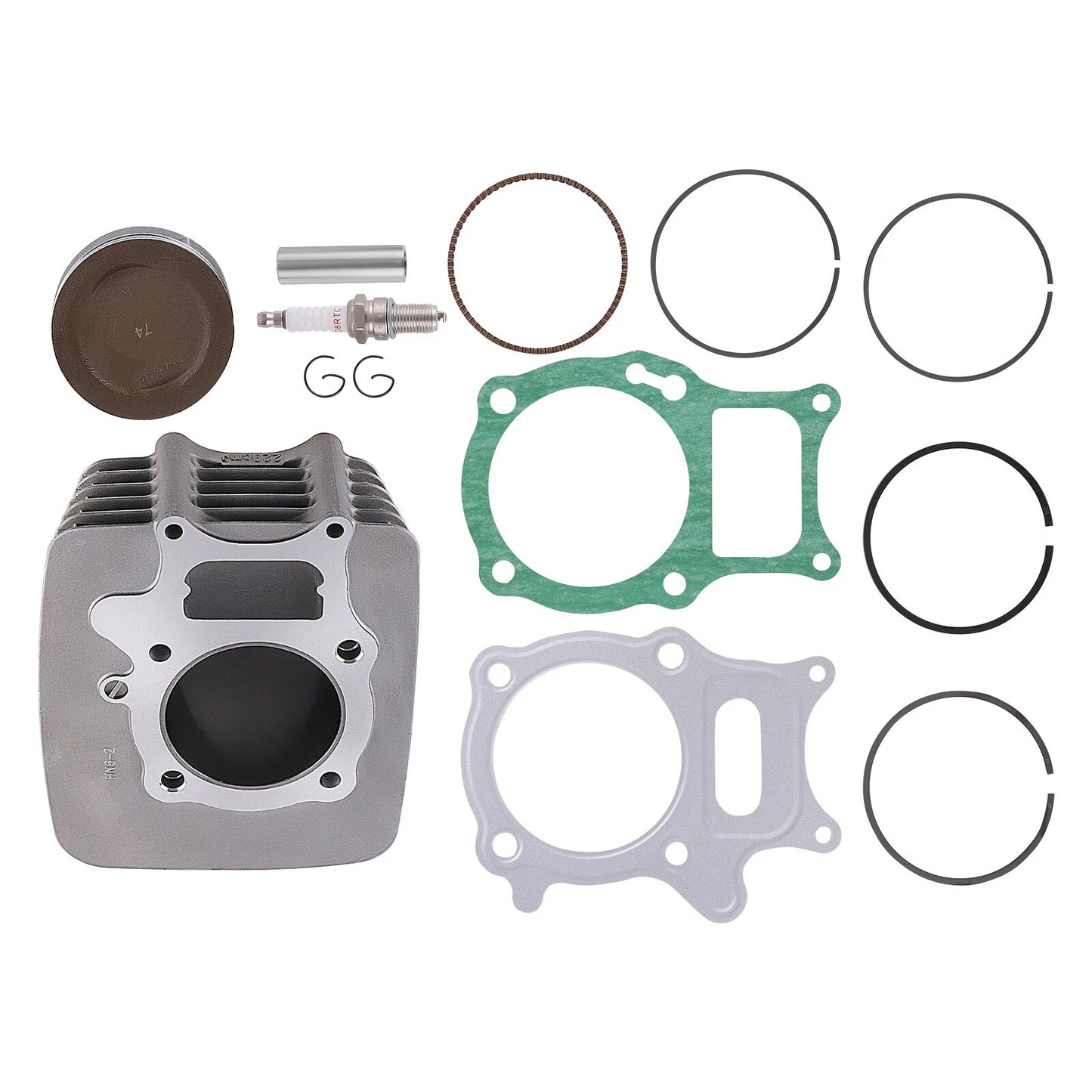 Cylinder Piston Gasket Top End Kit for Honda Recon 250 (2002–2022)