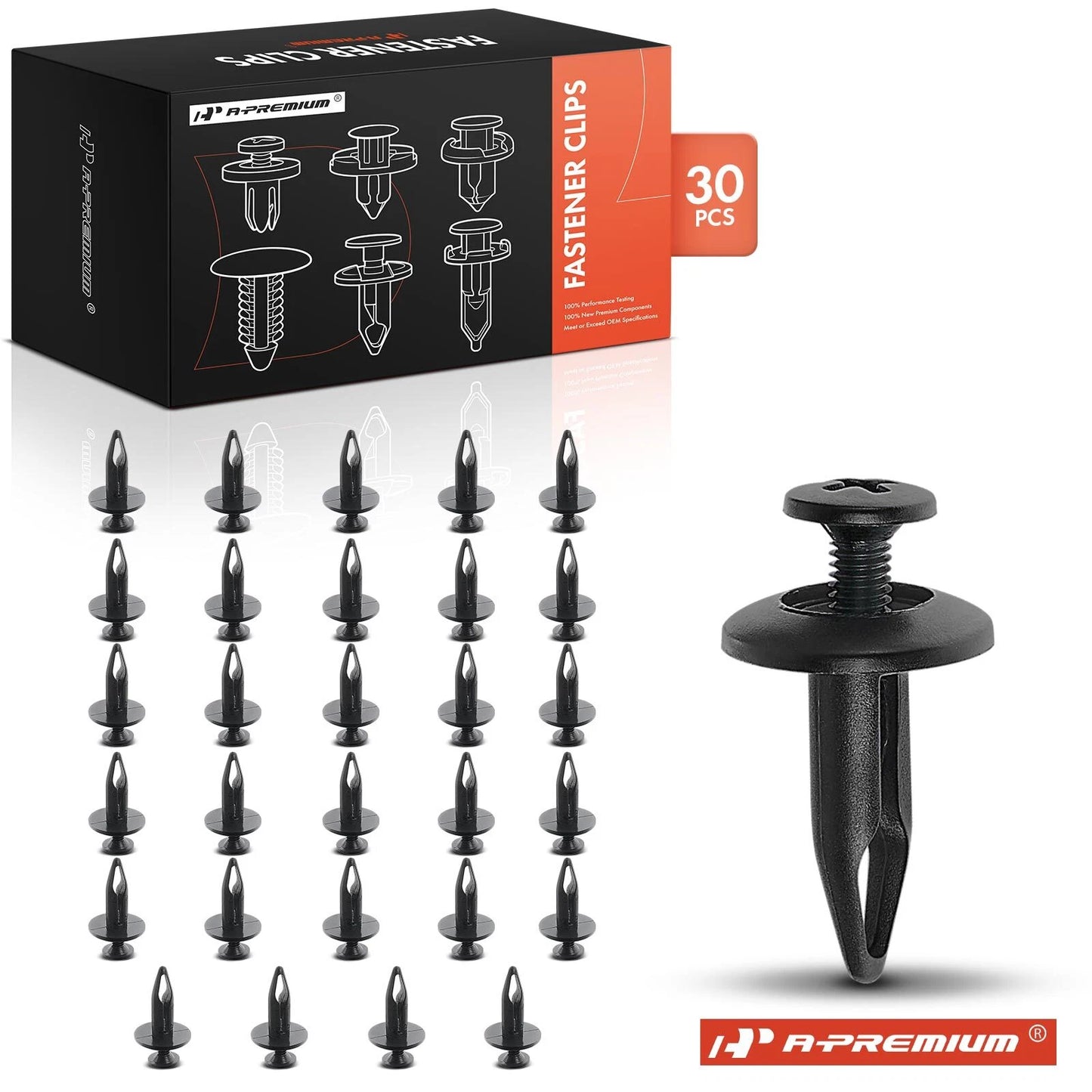 30Pcs Nylon Radiator Shroud Retainer Clips for Ford GM