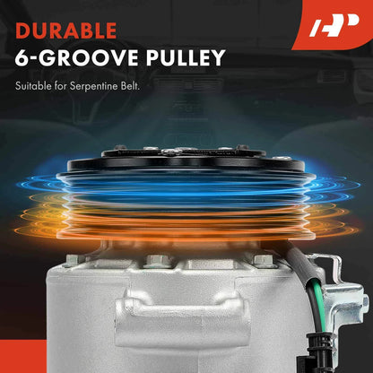 A/C Compressor with Clutch for Chevrolet Silverado GMC Sierra (2022–2023)