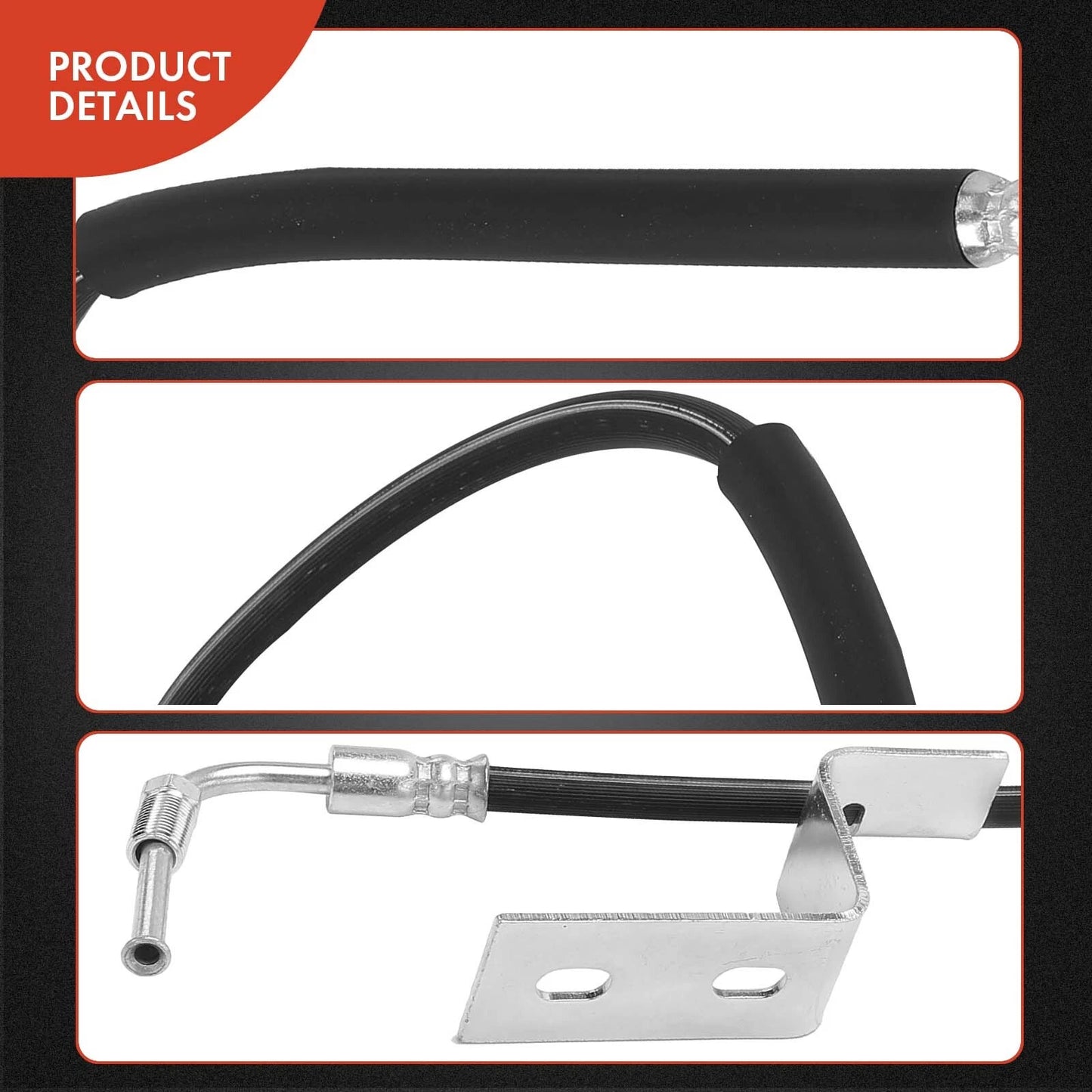2X Front Brake Hydraulic Hose for GMC C7000 P6500 B7