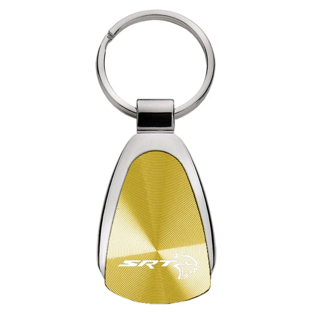 Gold Teardrop Keychain - Officially Licensed for Dodge SRT Hellcat