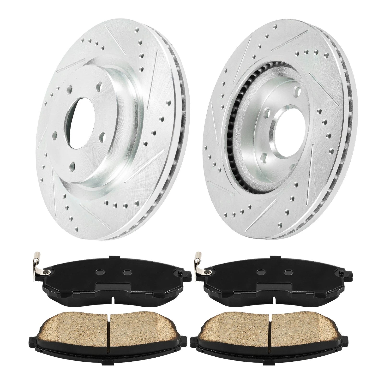 Front Brake Rotors and Pads Kit for Nissan Altima (2007–2012) and 2013 2.5L 3.5L