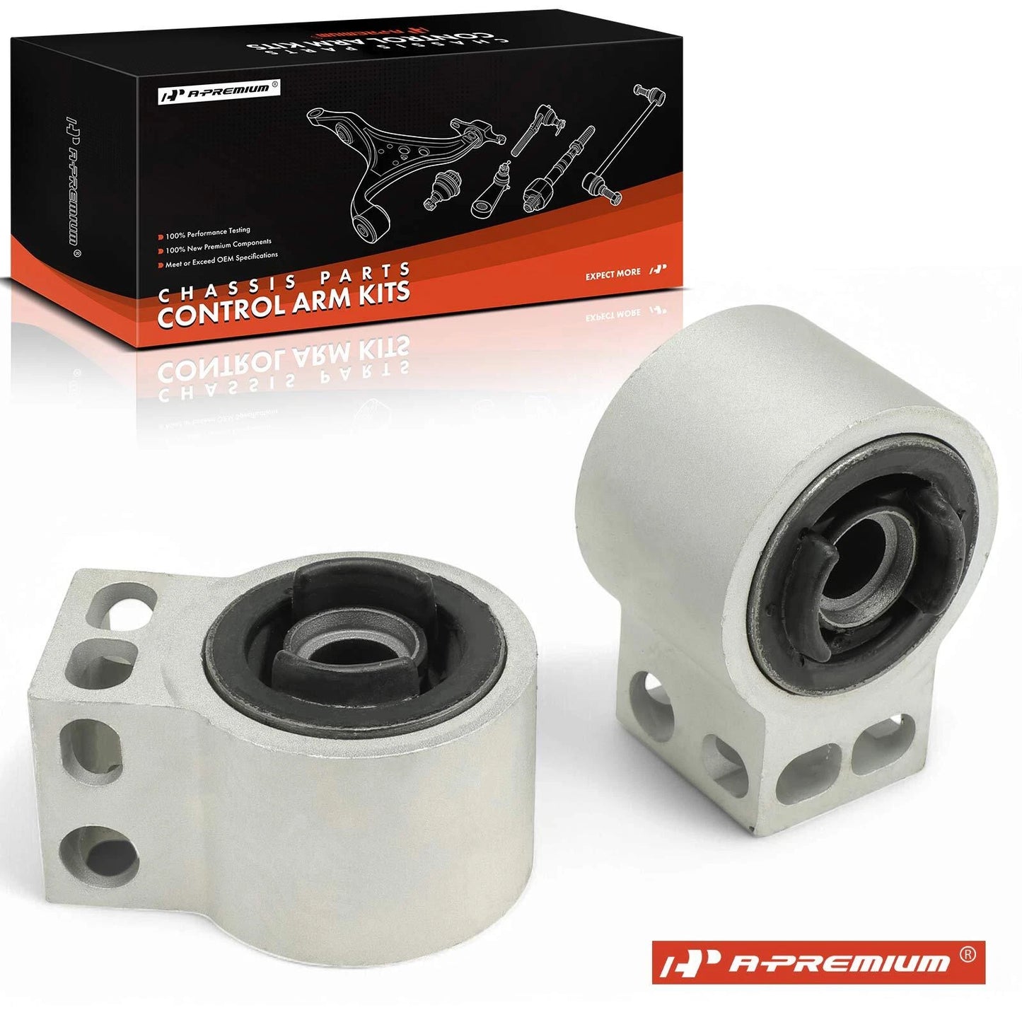 2X Front Lower Rearward Control Arm Bushing for Chevy Malibu (2008–2012)