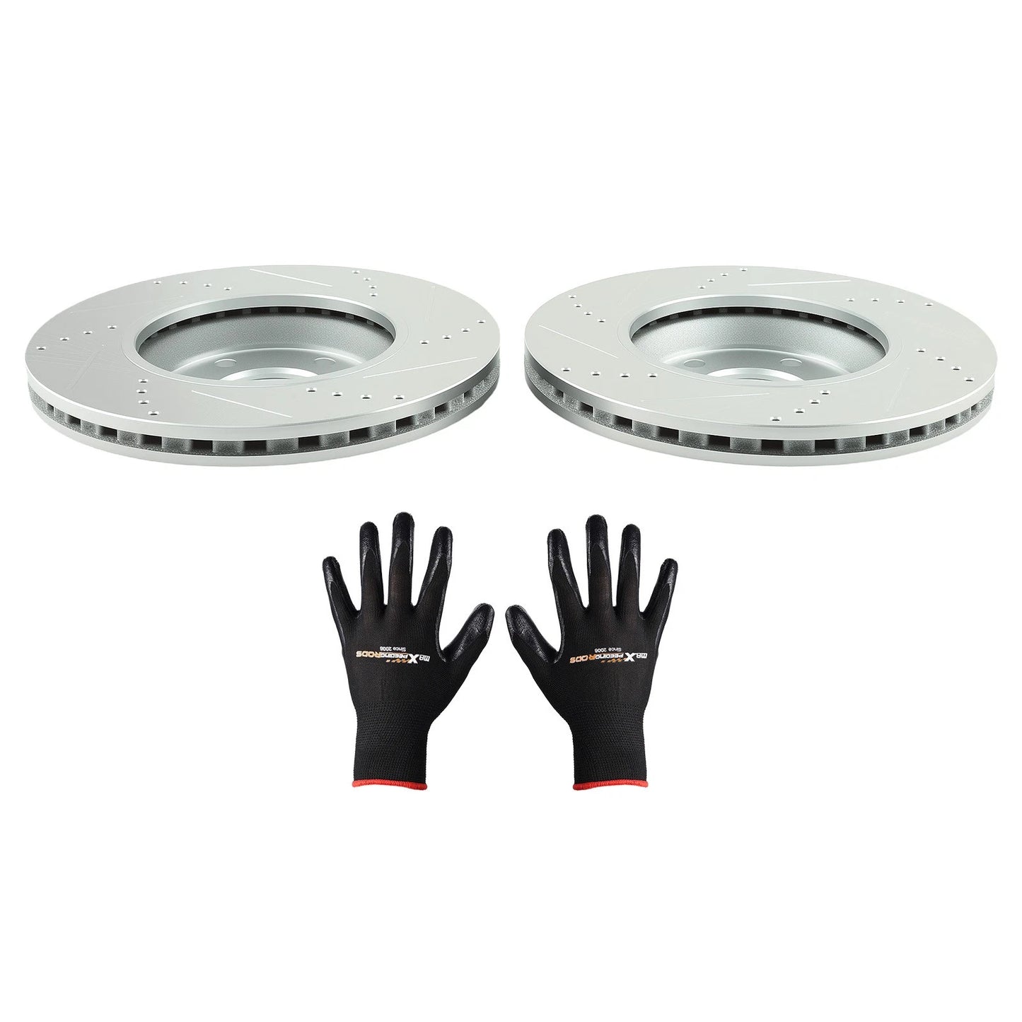 Front Disc Brake Rotors Kit for Chevrolet Cobalt 2005–2006 and Malibu 2004–2012