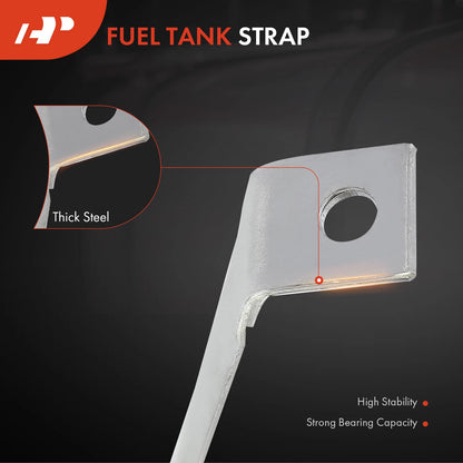 2X Steel Fuel Tank Straps for Cadillac Eldorado, Seville (1976–1985)