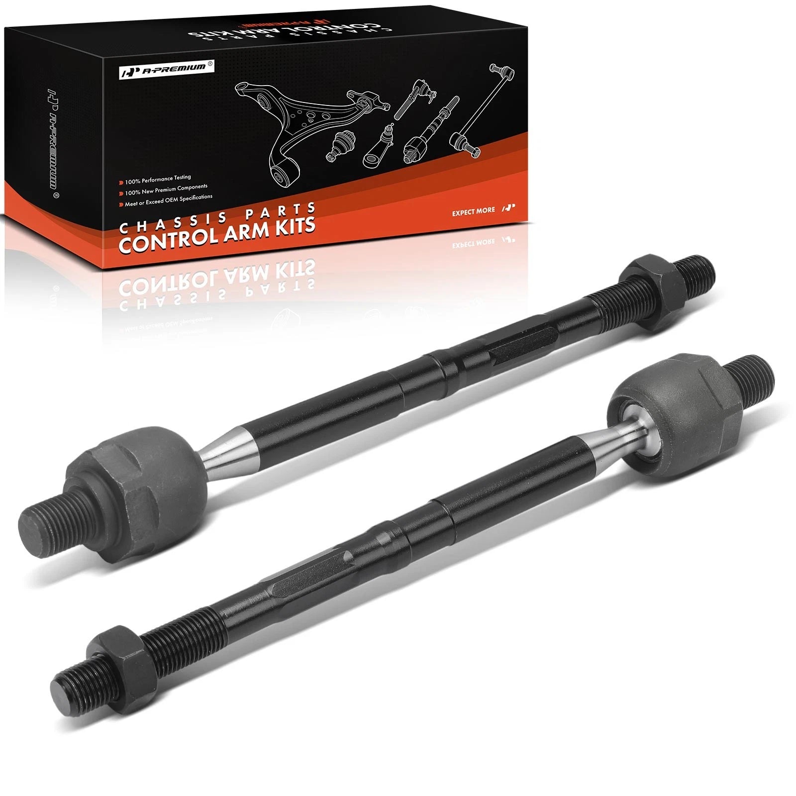 2X Front Inner Side Tie Rod End for Chevrolet Spark (2016–2022)
